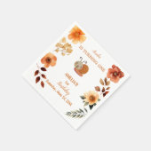 Dekorationen der personalisierten Wildblume 1. Geb Serviette (Ecke)