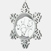 Dekorationen der Polar Bear Ornament Holiday Bären (Rechts)