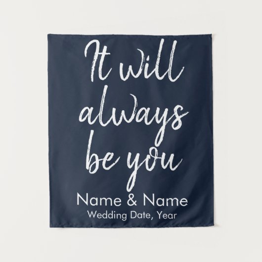 Dekorationen der rustikalen Hochzeitsfeier Wandteppich (Vorderseite)