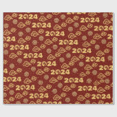 Dekorationen des orientalischen chinesischen Drach Geschenkpapier (Flach)