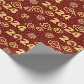 Dekorationen des orientalischen chinesischen Drach Geschenkpapier (Ecke)