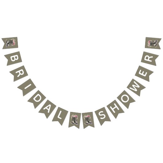 Dekorationen für das Brautparty von militärischen Wimpelkette (Alle)