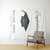 Dekorationen für den Abschluss im Hintergrund des  Wandteppich (Beispiel (Horizontal))