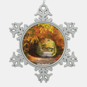 Dekorationen Gelber Sumpf Kilcullen Schneeflocken Zinn-Ornament