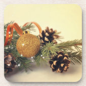 Dekorationen im Retro-Stil Untersetzer (Vorderseite)