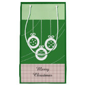 Dekorationen in Grün und Weiß Kleine Geschenktüte (Vorderseite)