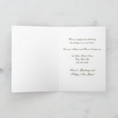 Dekorationen Neue Adresse Weihnachtskarte Feiertagskarte (Innenseite)