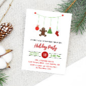 Dekorationen Niedliche Weihnachtsfeier Einladung