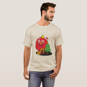 Dekorationen niedlicher Weihnachtsfiguren T-Shirt (Vorne ganz)