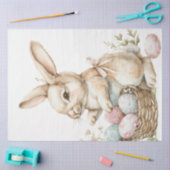 Dekorationen von dekoupage Osterbunny Eggs Seidenpapier (Basteln)