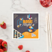 Dekorationen zum Thema "Spielabend" des Party Serviette (Beispiel)