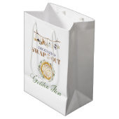 Dekorations-Austauschen von Golden Item-Geschenkta Mittlere Geschenktüte (Vorderseite Schrägansicht)