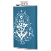 Dekorationsanker-Messkolben für Monogramm Flachmann (Links)