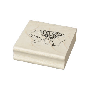Dekorationsbär Gummistempel