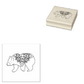 Dekorationsbär Gummistempel (Stempel)