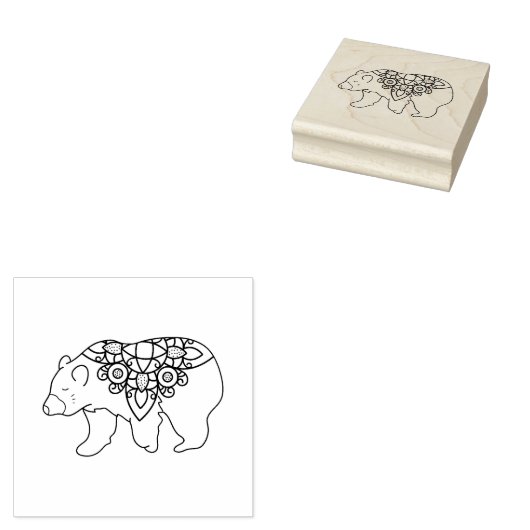 Dekorationsbär Gummistempel (Stempel)