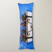 Dekorationsbett im Foto der mediterranen Blume Seitenschläferkissen (Rückseite (Vertikal))