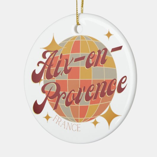 Dekorationsdekoration von Aix-en-Provence Frankrei Keramik Ornament (Links)