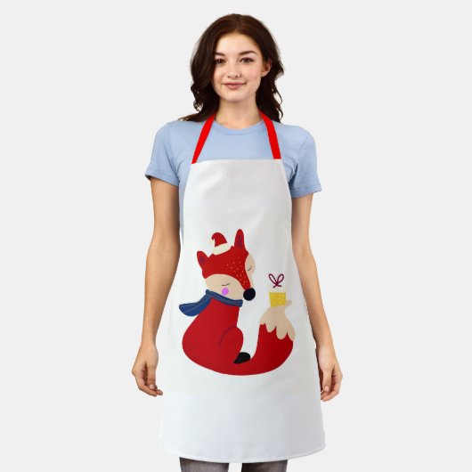 Dekorationsfox Schürze (Getragen)