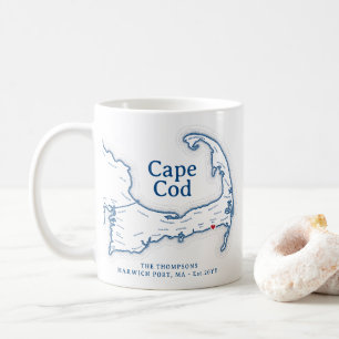 Dekorationsgeschenk für Cape Cod Beach House Kaffeetasse