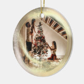 Dekorationsgeschenk für Ihr Foto Keramik Ornament (Links)