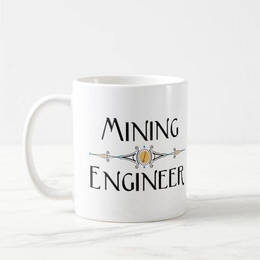 Dekorationslinie des Bergbauingenieurs Kaffeetasse (Links)