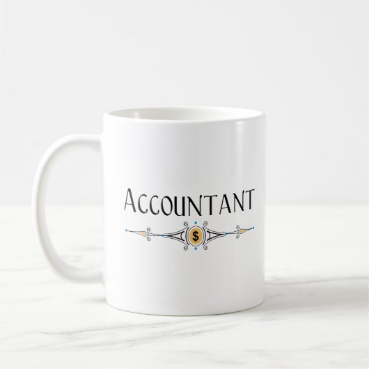 Dekorationslinie des Buchhalters Kaffeetasse (Links)