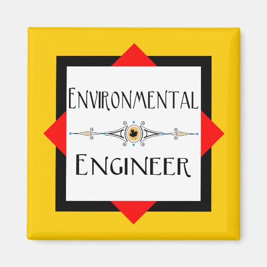 Dekorationslinie des Umweltingenieurs Magnet (Vorne)