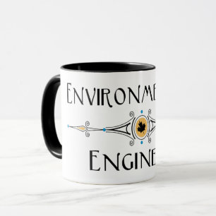 Dekorationslinie des Umweltingenieurs Tasse