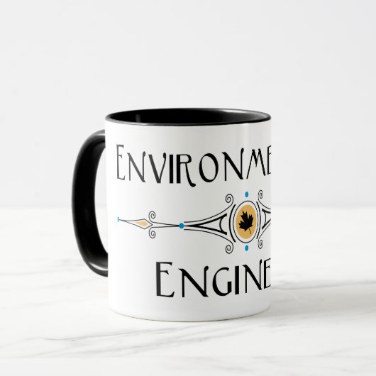 Dekorationslinie des Umweltingenieurs Tasse (Vorderseite Links)