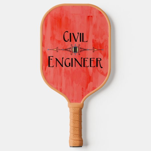 Dekorationslinie des zivilen Ingenieurs Pickleball Schläger (Vorderseite)