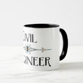 Dekorationslinie des zivilen Ingenieurs Tasse (VorderseiteRechts)