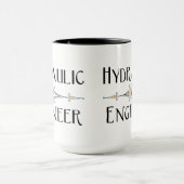 Dekorationslinie für hydraulische Ingenieure Tasse (Zentrum)