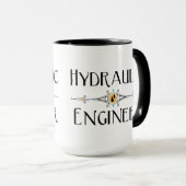 Dekorationslinie für hydraulische Ingenieure Tasse (VorderseiteRechts)