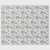 Dekorationsmuster der Küste von Amalfi Geschenkpapier (Flach)