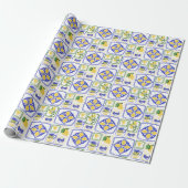 Dekorationsmuster der Küste von Amalfi Geschenkpapier (Ungerollt)