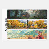 Dekorationspapier-Decoupage Handsäge Landsetting Geschenkpapier Set (Vorderseite 3)