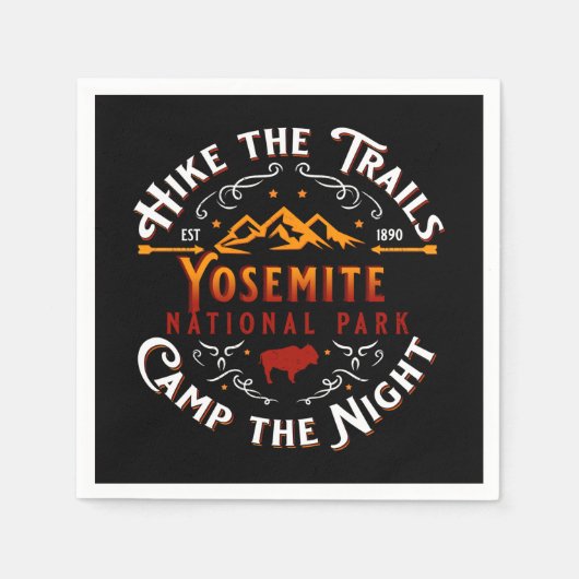 Dekorationspapier des Yosemite Nationalparks Serviette (Vorderseite)