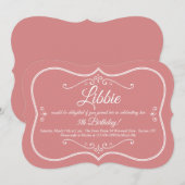 Dekorationsrahmen Einladung (Vorne/Hinten)