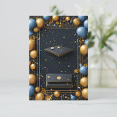 Dekorationsschema für Abschluss Einladung (Stehend Vorderseite)