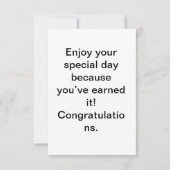 Dekorationsschema für Abschluss Einladung (Rückseite)