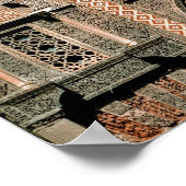 Dekorationsschema über der Tür Poster (Ecke)