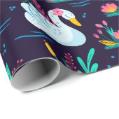 Dekorationsschwan Geschenkpapier (Rolleneckpunkt)