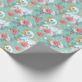 Dekorationsschwan Geschenkpapier (Ecke)