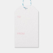 Dekorationstafel Easter - Rosa Geschenkanhänger (Rückseite)