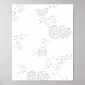 Dekorativ, blassgrau poster (Vorne)