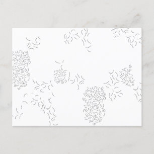 Dekorativ, blassgrau postkarte