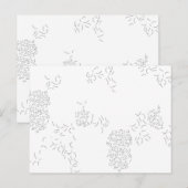 Dekorativ, blassgrau postkarte (Vorne/Hinten)