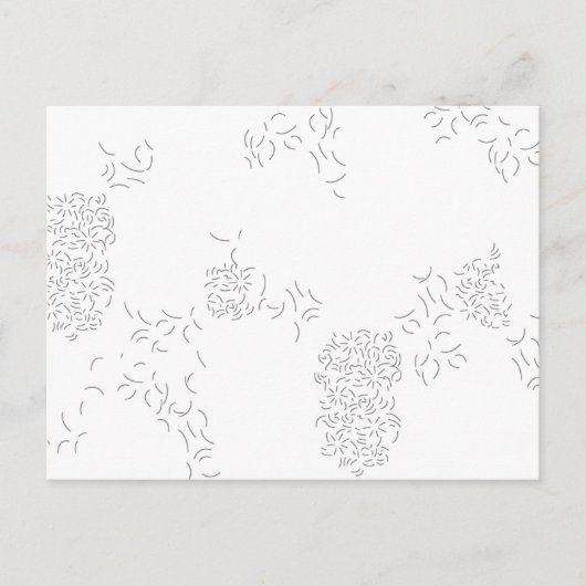 Dekorativ, blassgrau postkarte (Vorderseite)