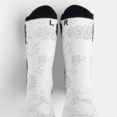 Dekorativ, blassgrau socken (Oben)